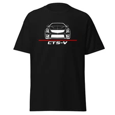 Premium T-Shirt For Cadillac CTS-V 2014 Car Fans Birthday Gift