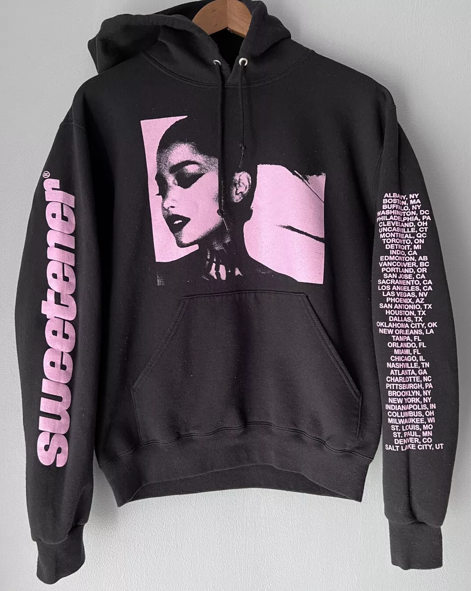 Ariana Grande Sweetener Tour Hoodie Concert Pink Sweatshirt Women’s Medium  Tight