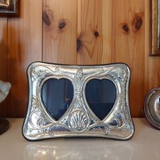 PATERNA & LIVI Cornice Portafoto in Argento 925 x foto 9x13 - Cuori / Innamorati