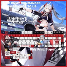 Azur Lane KMS Prinz Eugen Mechanical Keyboards Azur Lane Cross Shaft PBT Keycaps