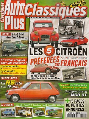 AUTO PLUS CLASSIC 2 R5 TL ALPINE A110 1300 S PANHARD PL 17 FIAT 500 MINI 850