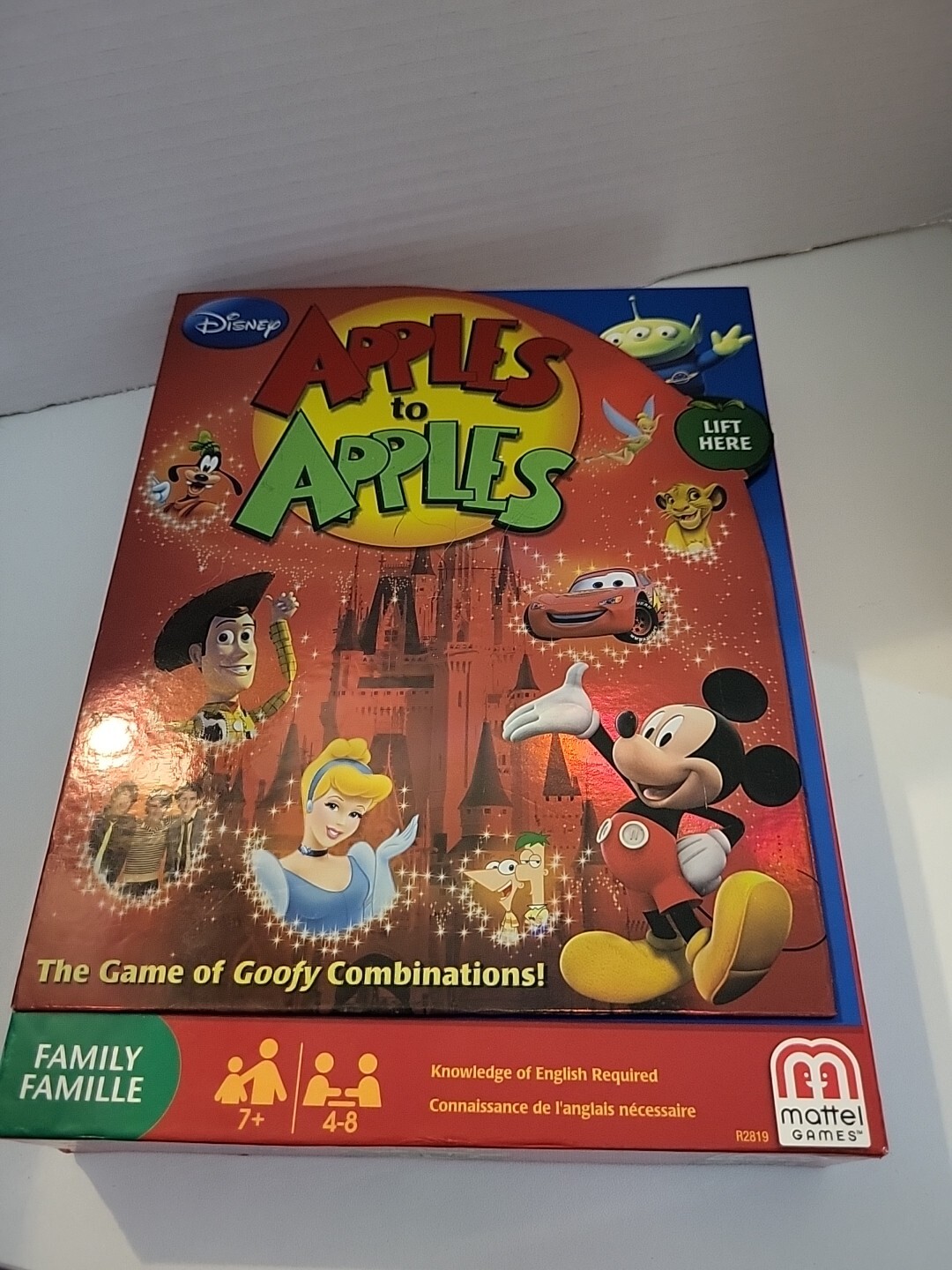 Disney Apples To Apples Family Card Game Complete Mattel Games-image
