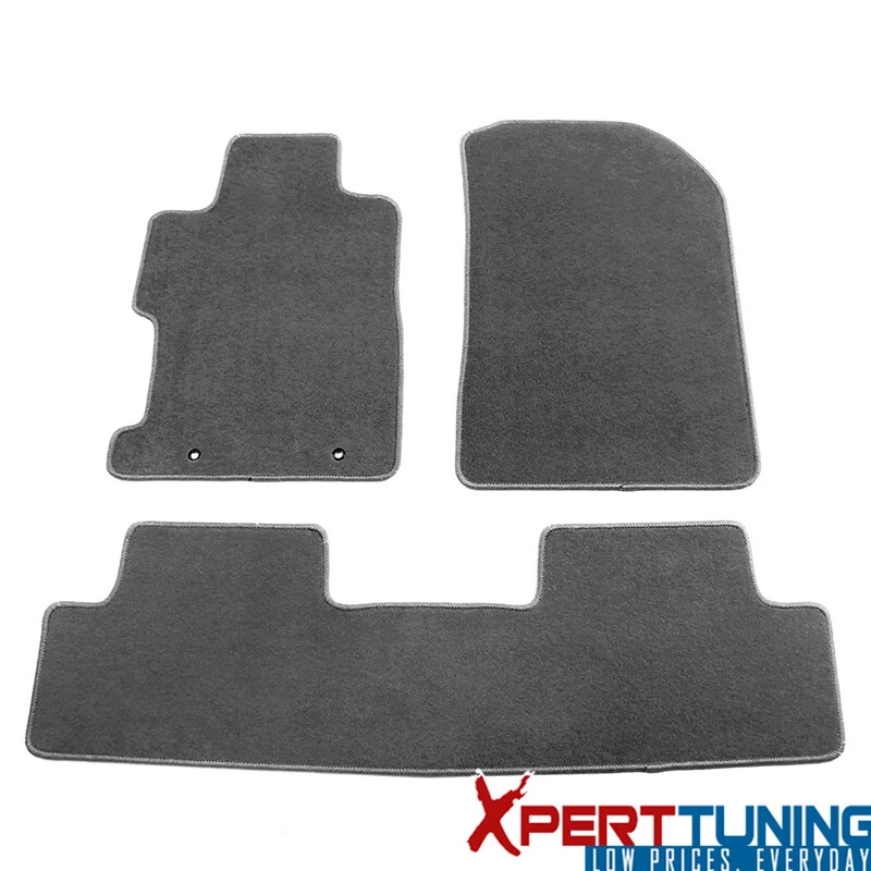 Alfombrillas delanteras y traseras grises grises grises para Honda Civic 06-11 3 piezas - nailon Foto 2 de 4