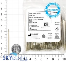 Beavers HP703 Carbide Burs HP Shank 4 Straight Handpiece Made in Canada 100 Bur