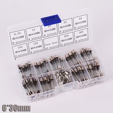 72 6x30mm Fast Blow Glass Tube Fuse Holder Car Electrical Assorted DIY Kit Box