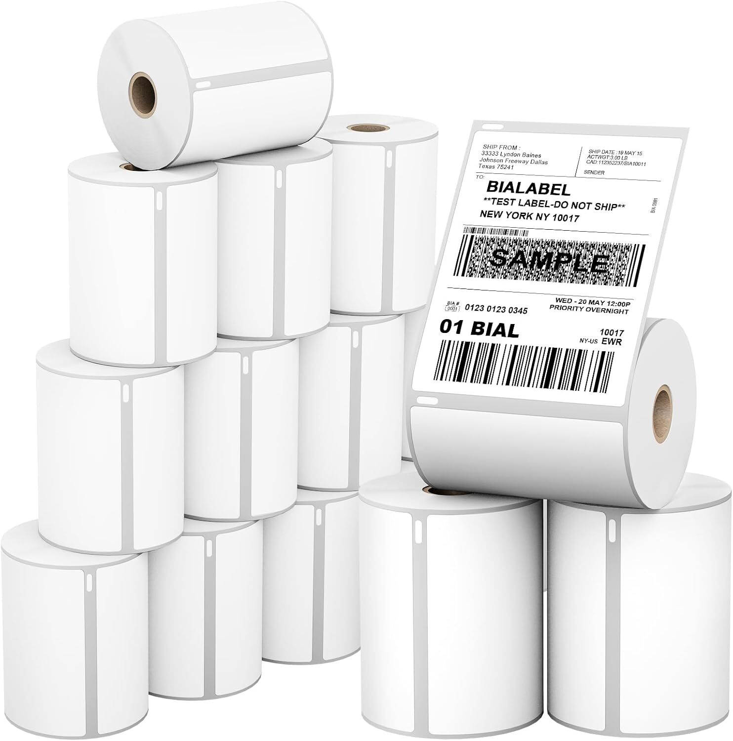 4x6 Thermal Shipping Labels 16 Rolls 3520 Pcs for Label Printer
