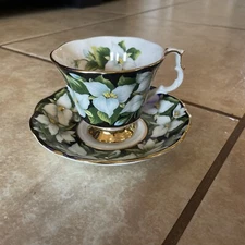 Royal Albert Provincial Flowers Teacup & Saucer, Trillium