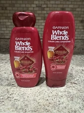 Garnier Whole Blends Color Care Shampoo and Conditioner Set with Argan Oil and
