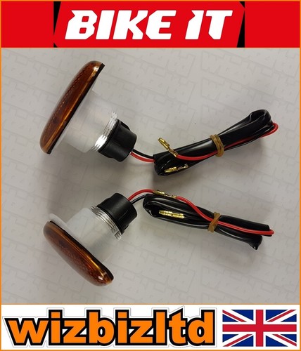 Indicadores universales ovalados pequeños Bikeit con lente ahumada INDFSLSS - Imagen 7 de 12
