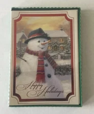 Greeting Cards: Snowman (1 box of 12 cards & envelopes) - Happy Holiday 