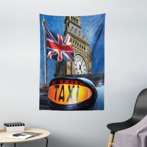 Union Jack Tapestry Urban Country Icons Print Wall Hanging Decor - Picture 1 of 3