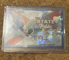2021 Leaf Metal State Pride Blue Atomic Refractor 9/15 Andrew Painter AUTO
