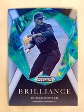 2022 Panini Prizm Draft Picks Baseball Brilliance Kumar Rocker BR-KR Texas