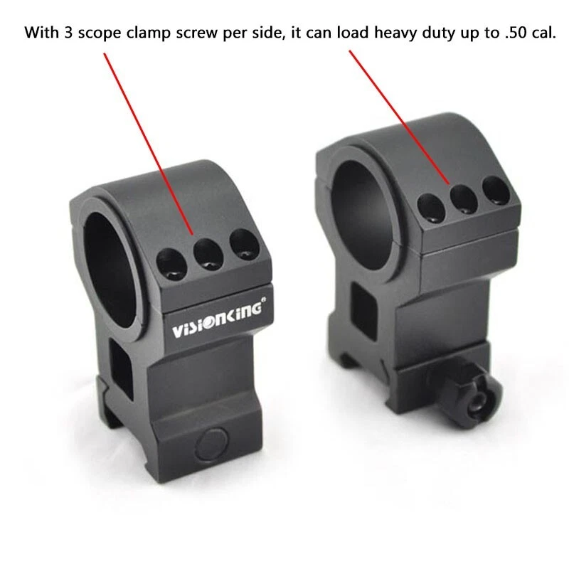 Visionking 2.5-15x50 FFP Reticle Mil-dot Rifle Scope Military Tactical 21mm Ring - Image 3 of 4