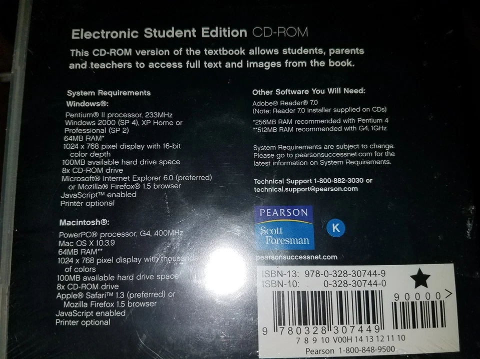 enVisionMATH Texas Kindergarten Electronic Student Edition CD-Rom (PC/Mac) New - Image 2 of 2