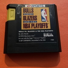 Bulls versus Blazers the NBA Playoffs - Sega Genesis Jordan Tested