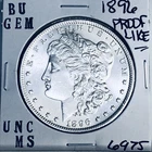 1896 BU GEM MORGAN SILVER DOLLAR UNC MS+++ U.S. MINT RARE COIN 6975