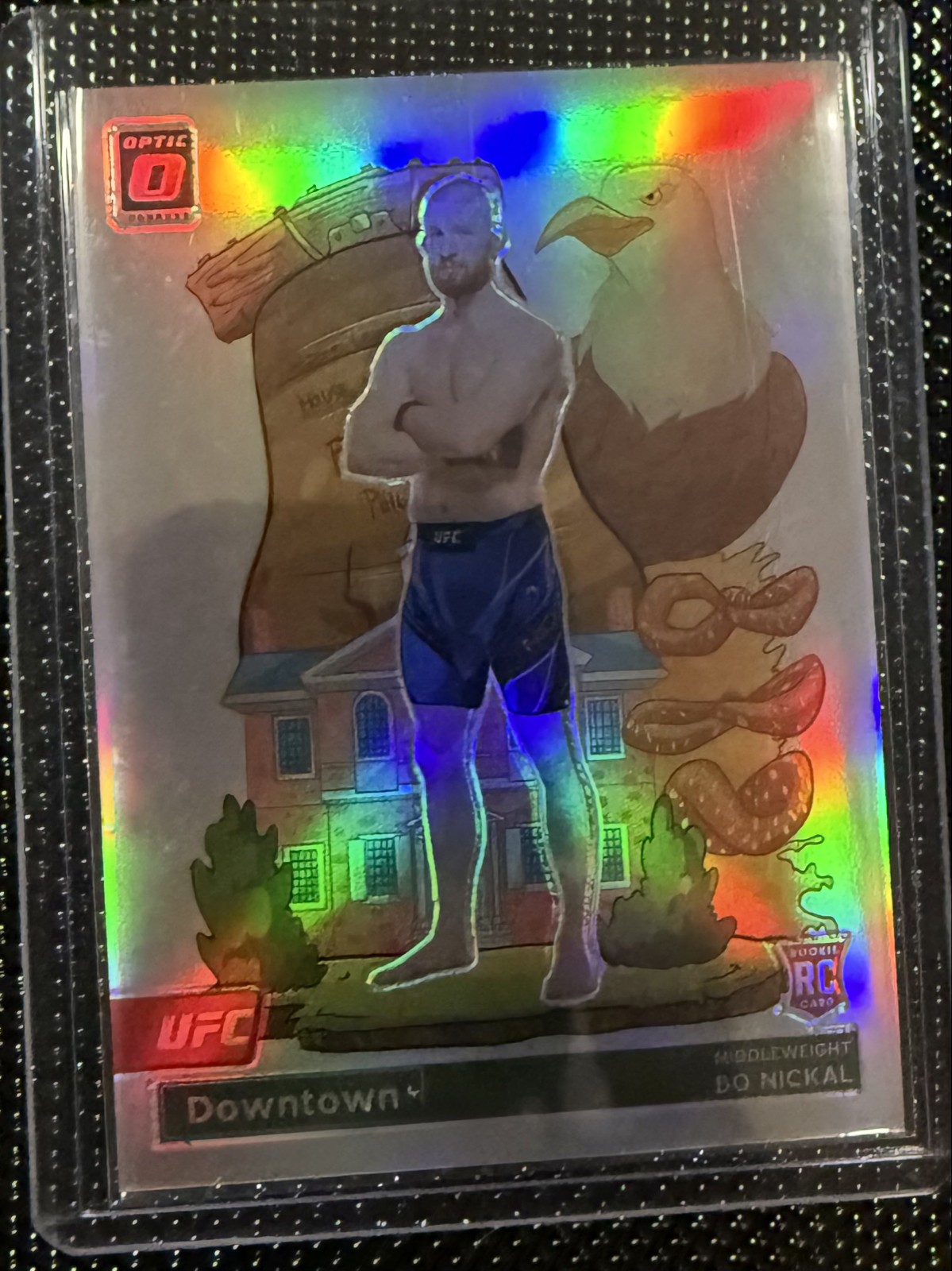 2023 Panini Donruss Optic UFC - Downtown! Bo Nickal #5 (RC)