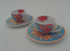 Andy Warhol Daisies, Rosenthal Espresso Set Tasse Höhe 4,5cm Unterteller ø 12cm