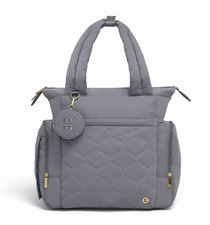 Huggies Cozy Hugpack Quilted Gray Diaper Backpack w/ Changing Pad