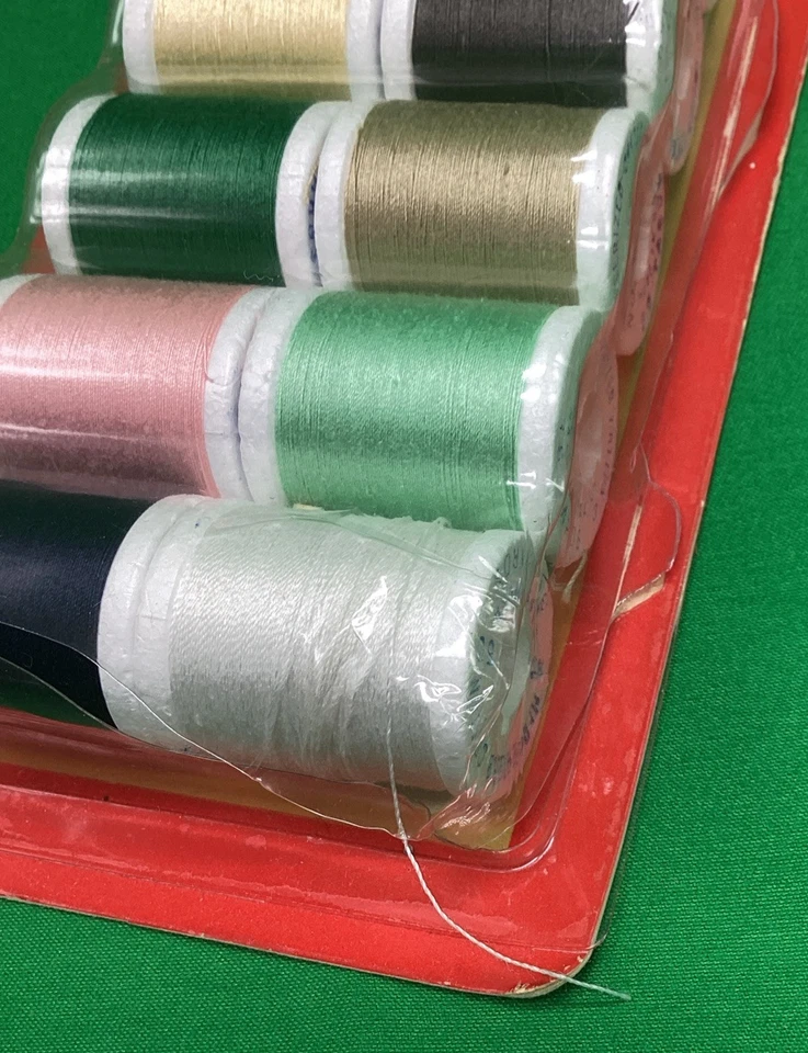 Vintage K-MART Package Of 12 Spools of Polyester Sewing Thread 35 Yds Each - Image 3 of 3