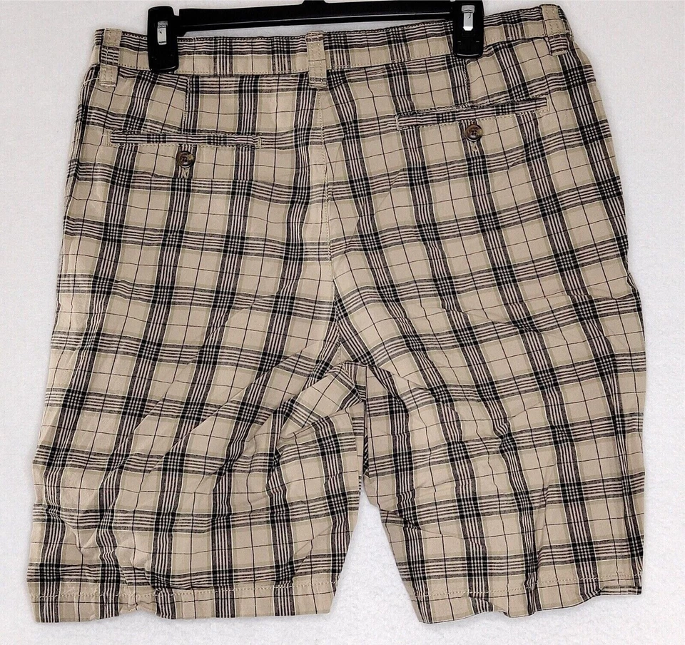 Pantalones cortos chinos impermeables para hombre talla 34 multicolor a cuadros ropa informal clásica Foto 2 de 4