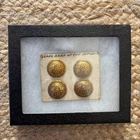 4 VINTAGE GRAND ARMY OF THE REPUBLIC BRASS BUTTONS SCOVILL & GOODWINS