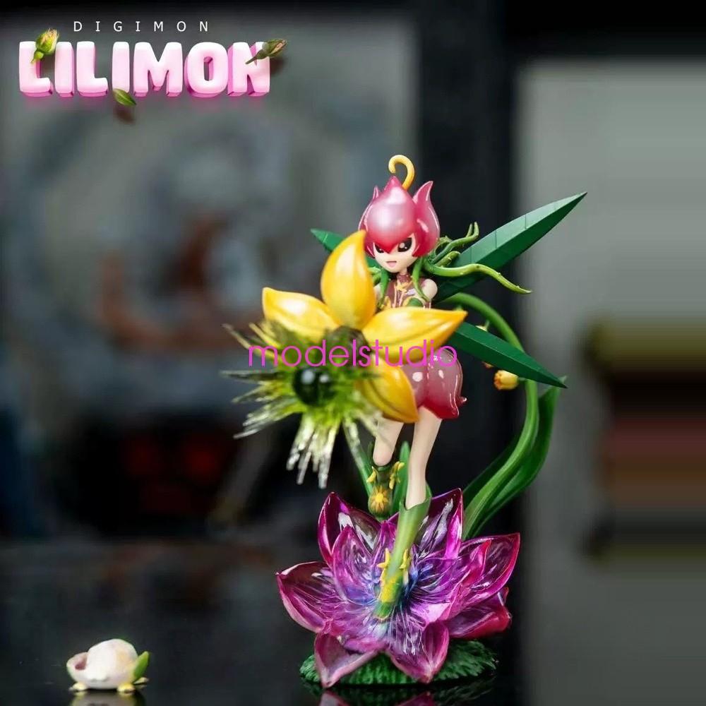 Soar Studio Digimon Lilimon Model In Stock Lillymon Statue Painted New H13cm