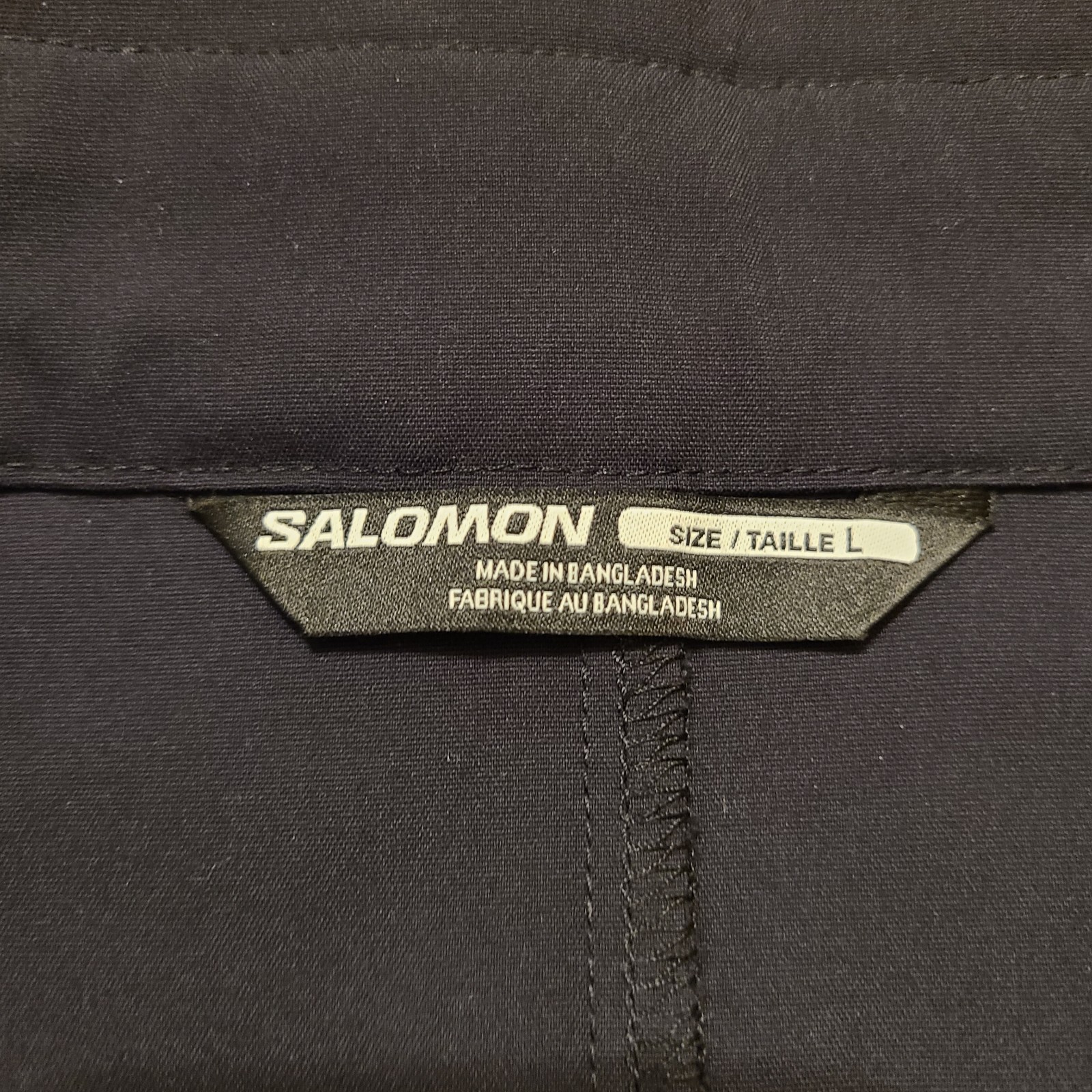 Salomon Pantaloncini Cargo Uomo Large 36"x11" Escursionismo Bici Nero Navy Grigio