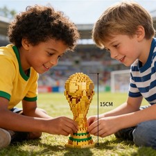 2026 World Cup Trophy Building Blocks Set Gift for Kids Educational Toy Football
