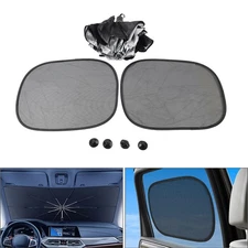 1+2 Windshield Sun Shade Foldable Umbrella Front Visor Umbrella S Size Silver