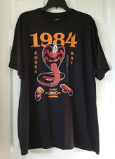 KARATE KID COBRA KAI CHAMPIONSHIP Black Short Sleeve T-Shirt Men's Size XL - NWT