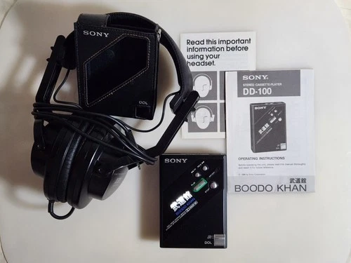 Sony DD-100 Boodo Khan Vintage Stereo Cassette Player Tested by3rd party Working