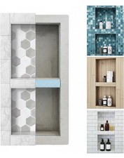 Shower Niche Insert Tile Ready 12  x 28" Custom Bathroom Wall Inset Shelf Form