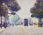 PASCAL GERARD (b.1941) LARGE SIGNED FRENCH POINTILLIST OIL - PARIS GARE DE L'EST