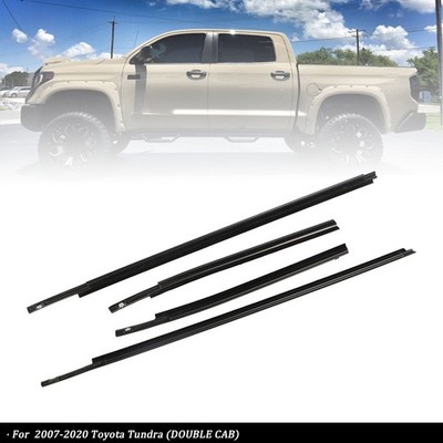 For Toyota Tundra 2007 08-2020 DOUBLE CAB Window Belt Molding Seal Weatherstrip