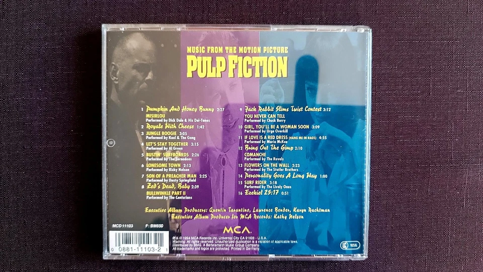 QUENTIN TARANTINO * Pulp Fiction* 🎬🎞️🎥 OST/💿 - 👍👍👍👍👍🥇 - Bild 4 von 4