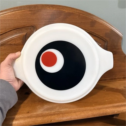 VINTAGE PYREX Moon Deco Round casserole dish LID ONLY