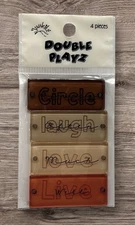 Junkitz LIFE Charms Tags Plates Acrylic Double Playz Scrapbook Embellishment NEW