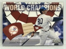 2002 Stadium Club Jorge Posada World Champion Game Used Bat Relic FX1856