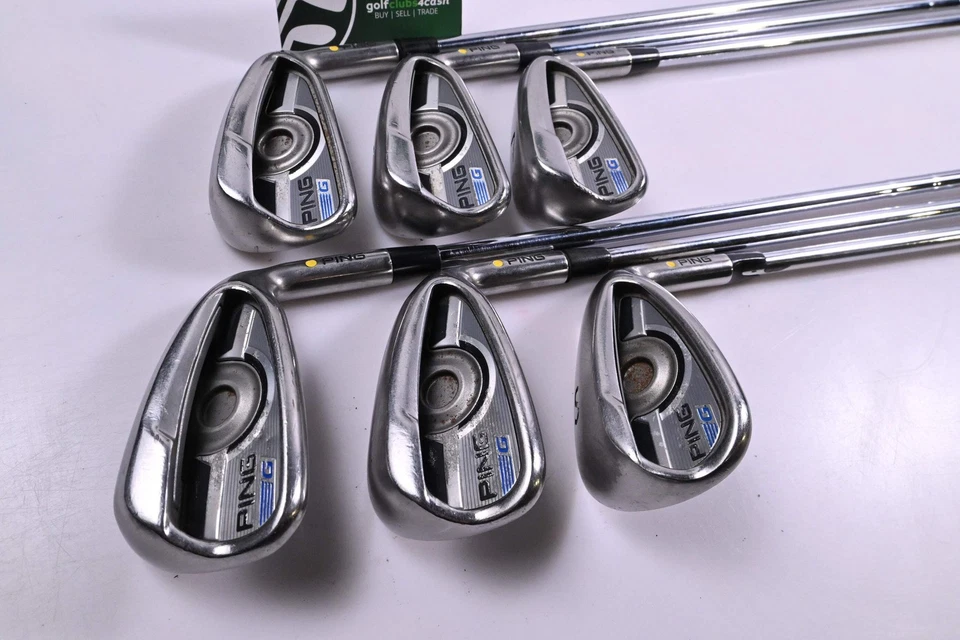 Ping G Series Irons / 5-9i+SW / Yellow Dot / Regular Flex Ping AWT 2.0 Shafts - Image 2 of 4