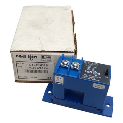 Red Lion CTL0502S Split-Core AC Current Transducer, 24VDC, 4-20mA Out, 50A Max