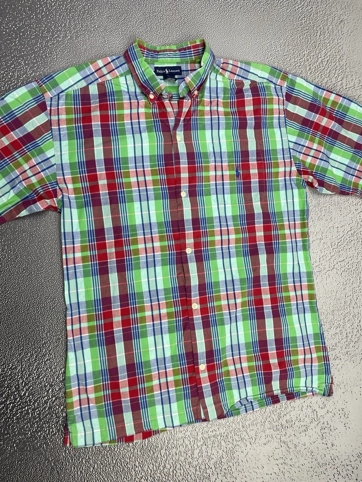 Ralph Lauren Kids Multicoloured Plaid Button Up Shirt Size XL - Image 2 of 4