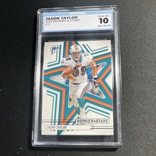 Panini 2025 Rookies & Stars Jason Taylor #31 Diamond GEM MT 10 Miami Dolphins