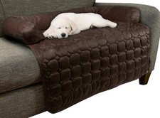 Couch Cover for Dogs 35x35 Pet Furniture Protector with Memory Foam Bolster