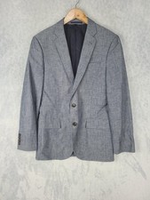 J Crew Blazer Mens 36S Blue Cotton Ludlow Suit Jacket Slim Fit Sport Coat