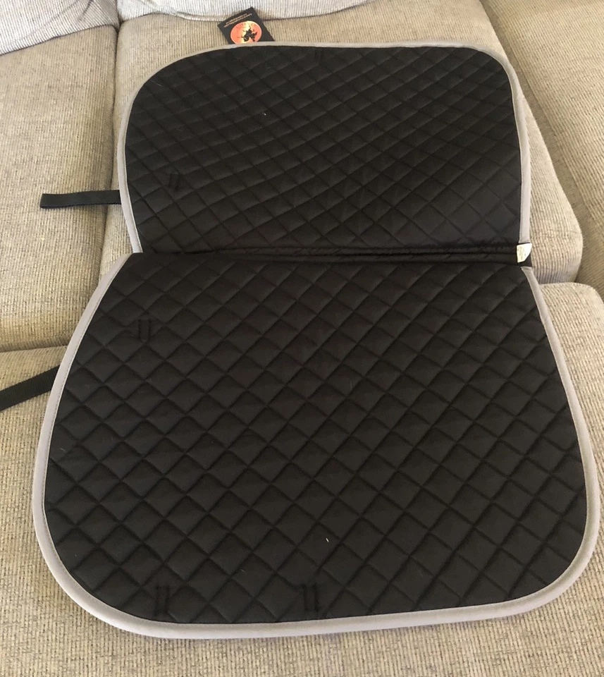 Almohadilla para silla de montar Centaur Imperial Ap - Acolchada negra - Borde gris - Talla grande - ¡Nueva! Foto 4 de 4