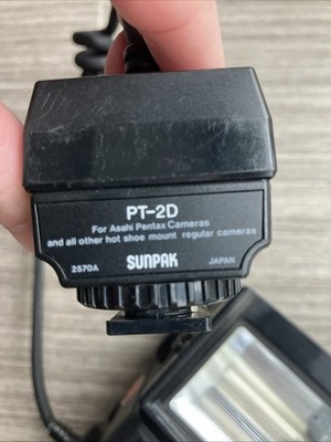 Sunpak Auto 433D Thyristor Camera Flash Dedicated Shoe Mount Flash Untested