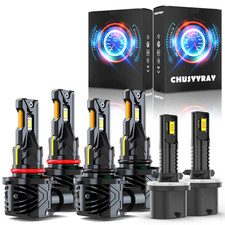 For Tahoe 2001-2006 - 6x Combo LED Headlight High Low Beam Fog Light Bulbs