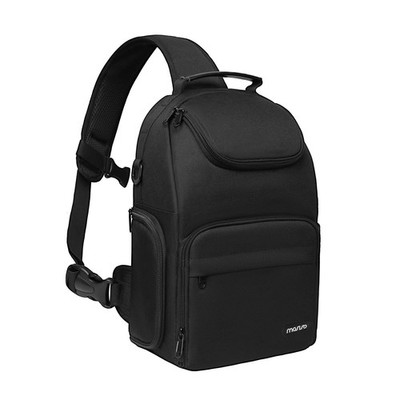 MOSISO Camera Sling Bag, 14.17 X 10.24 X 5.9 Inches, Black